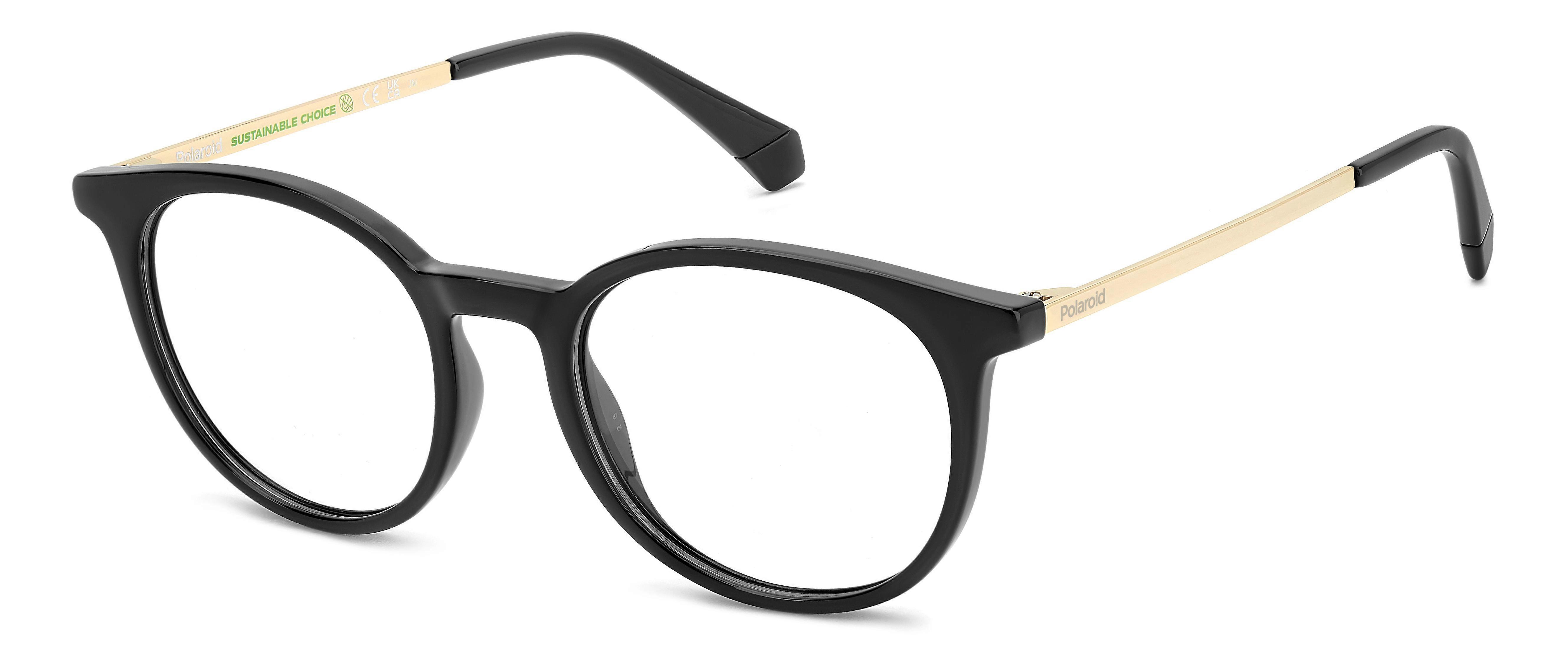 Eyewear Frames POLAROID PLD D496 807 BLACK 50/19/145 UNISEX
