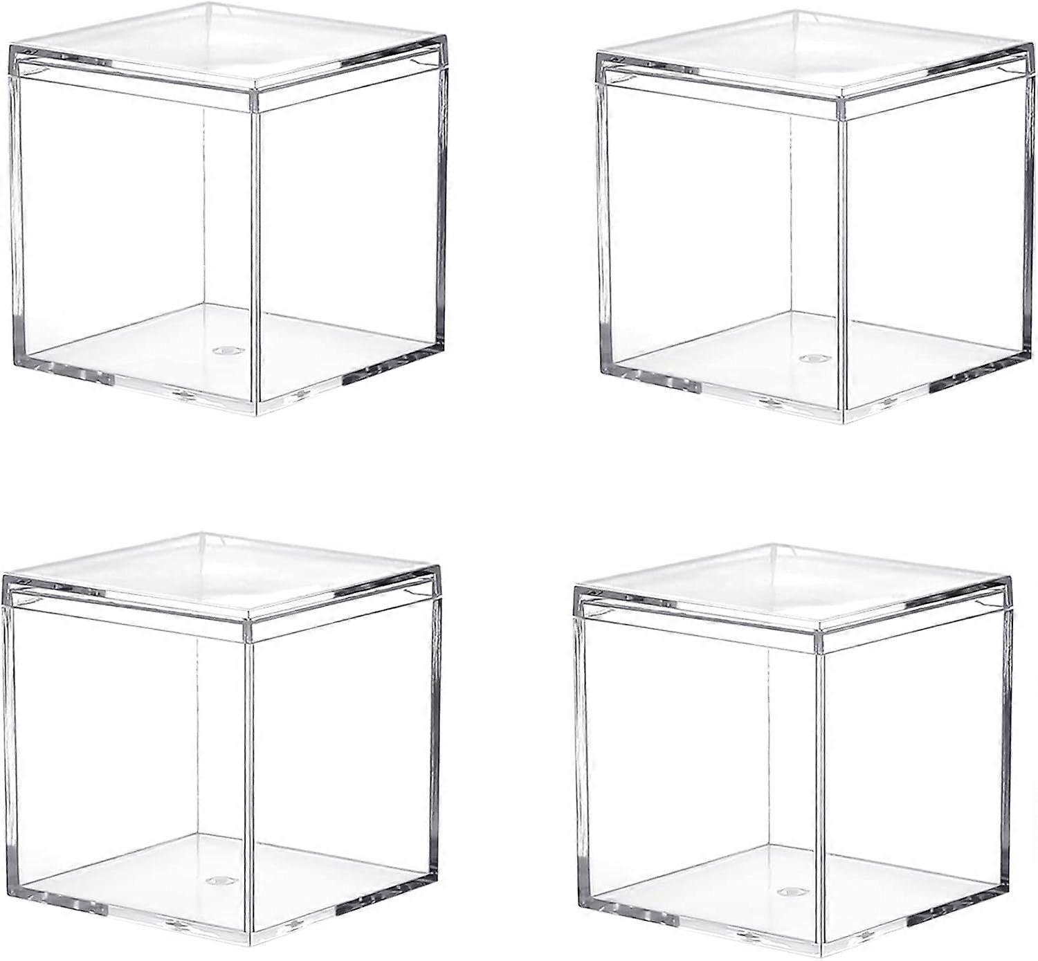 Acrylic Container, Small, Plastic, Lid
