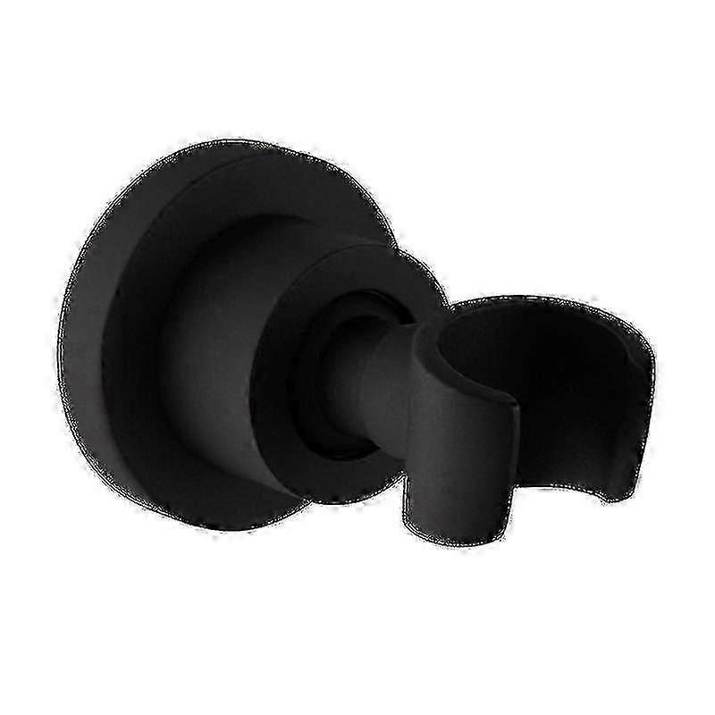 Noir 360 Support de pomme de douche rotatif En acier inoxydable Support de pomme de douche mural