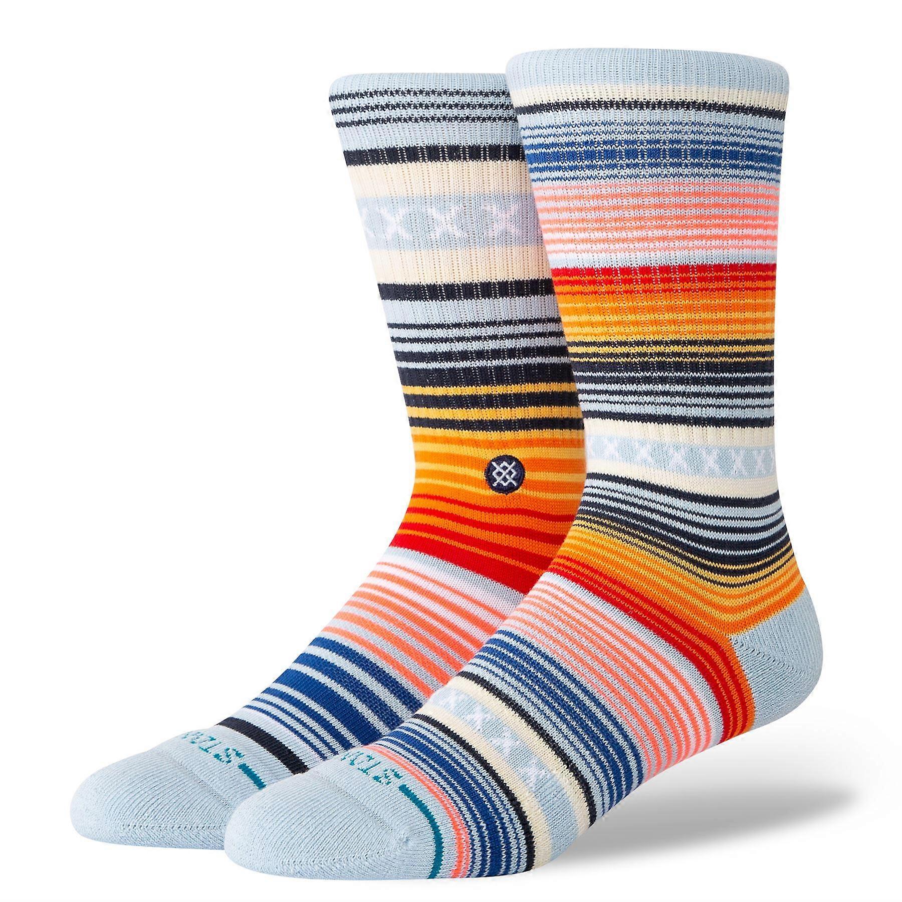 Stance Mens Crew Socks ~ Curren ST ice