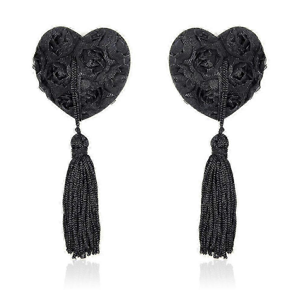 1par paillet brystvortebetræk til kvinder lingeri lang kvast bryst bh kager f74