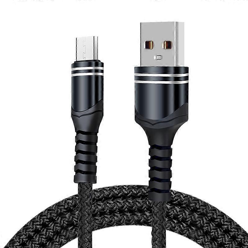 Micro USB 6A Woven Style USB Charging Cable, Cable Length: 1m