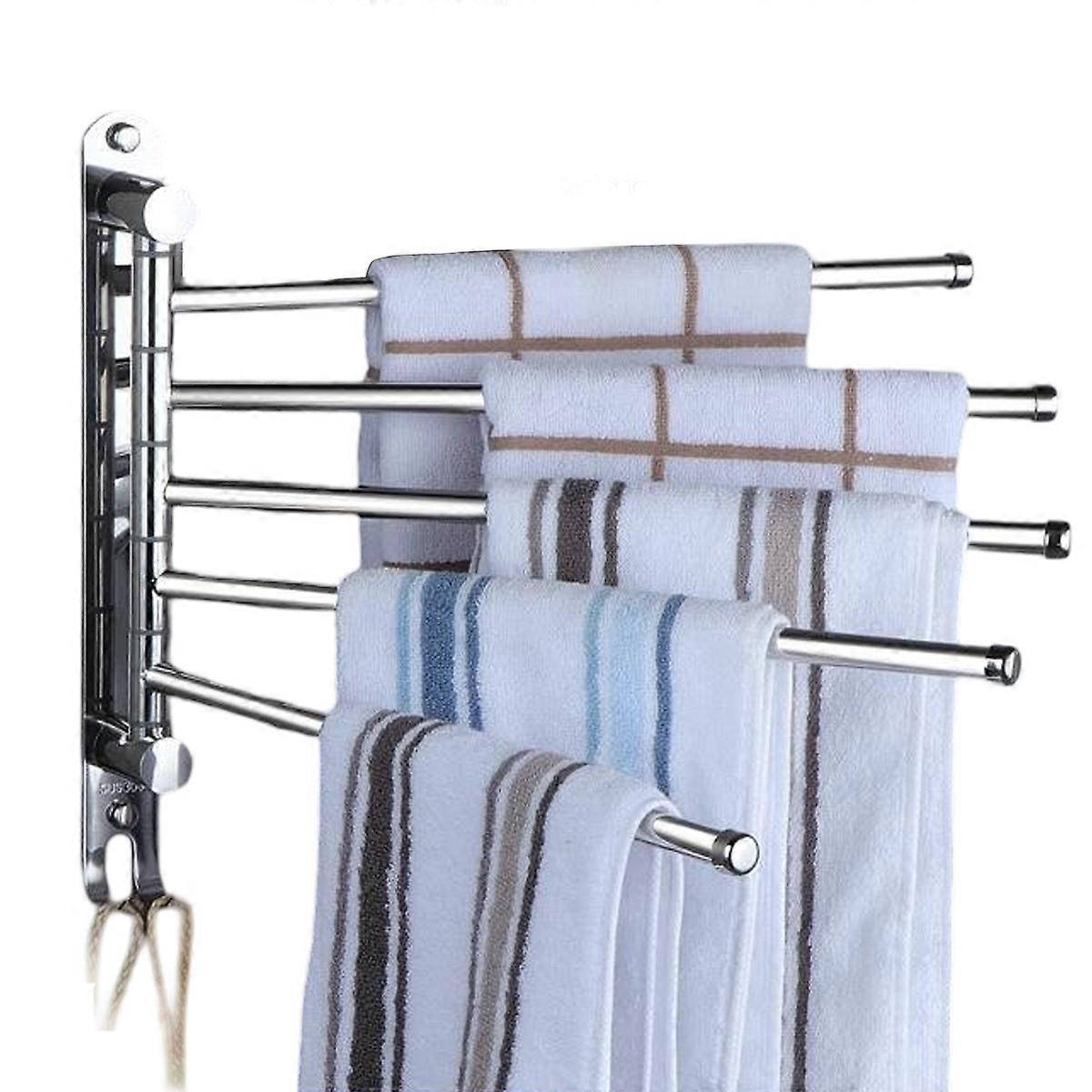 Swivel Space-Saving Rustproof Towel Rack