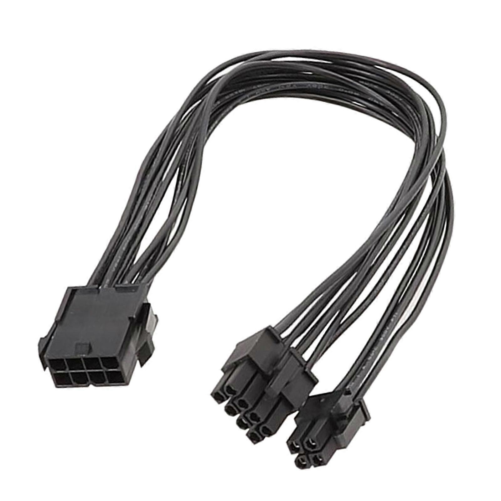 Computer Mainboard Processor Power Supply 8Pin To 8Pin+4Pin CPU 8pin To 8+4Pin Adapter Black Electronic Cable 20cm