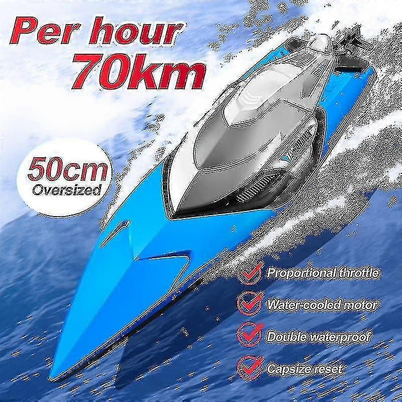 S2 Rc Boat 70 Km/h Professional Remote Control High Speed Racing Speedboat Endurance 20 Minutes Kids Gifts Toys For Boys