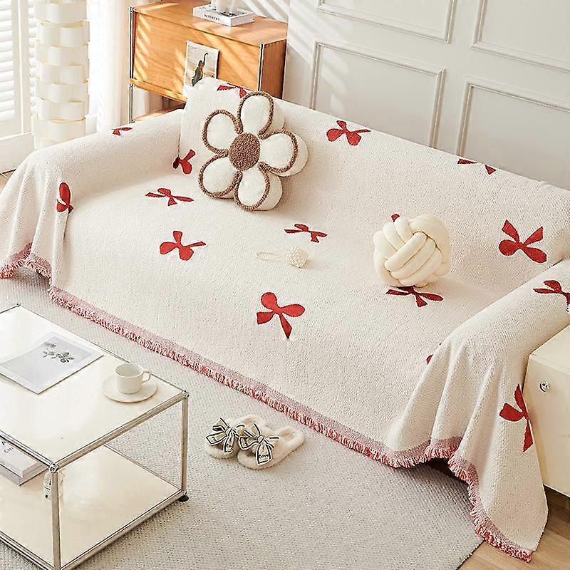 1pc Sofa Cover, Universal Sofa Slipcover For All Seasons, Non-slip Sofa Cover Blanket, Sofa Cushion Protective Cover, Suitable F