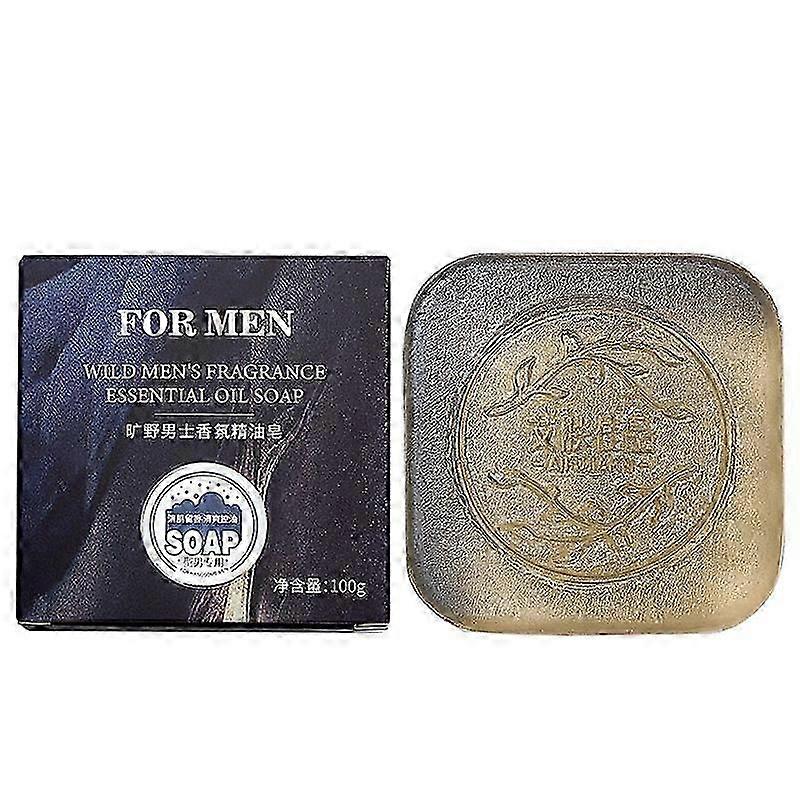 Men's Perfume Soap, Oil Control Handmade Soap for Face & Body, Gentle Cleansing Bath Soap, Face Wash Soap, Fragrance Essential Oil Soap