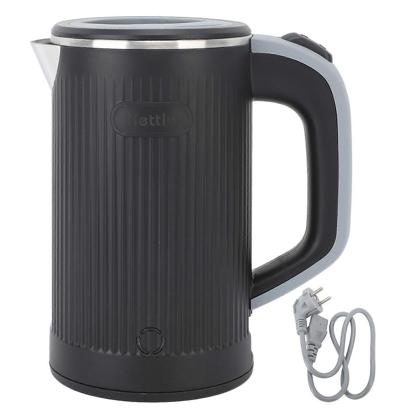 Bollitore elettrico con spegnimento automatico, protezione contro il funzionamento a secco, in acciaio inox, per viaggi, 800 ml, spina UE 220 V 50 Hz.