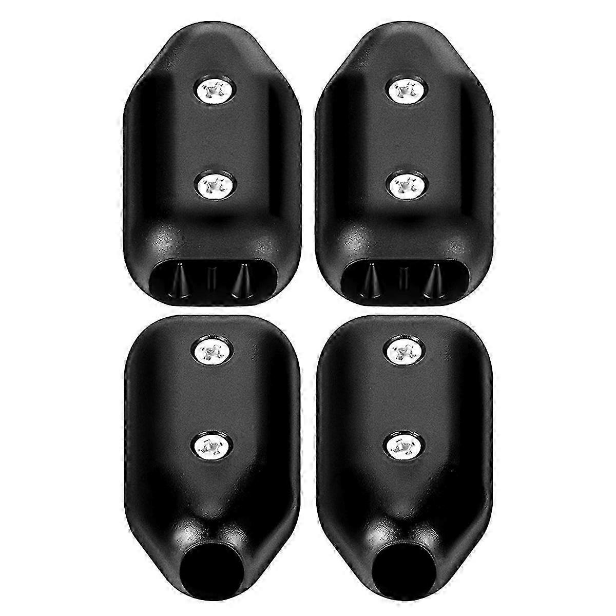 4 Pcs 5/8 Inch Rope Clamps Large Reusable Rope Clamp Black Plastic Rope Connector Clamp Suitable for
