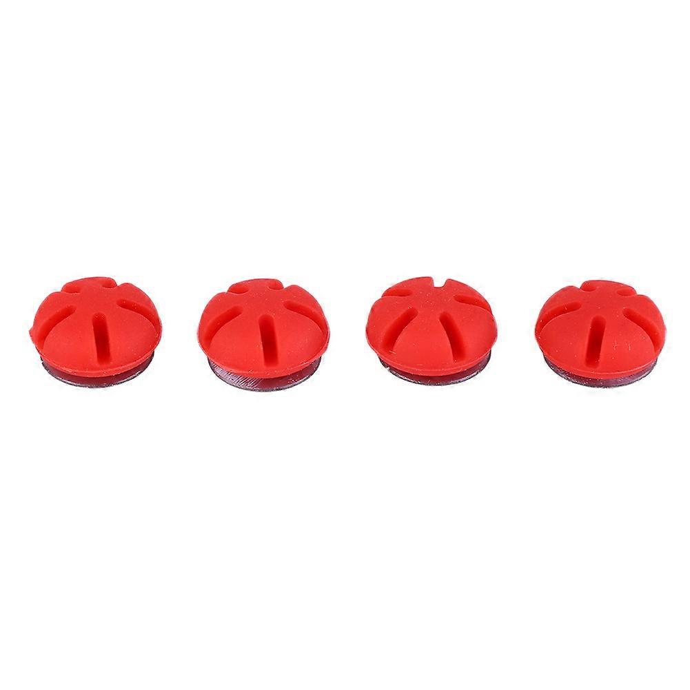 4PCS Rubber Archery Shock Absorber Bow Stabilizer Universal Damping Shock Stabilizer (red)