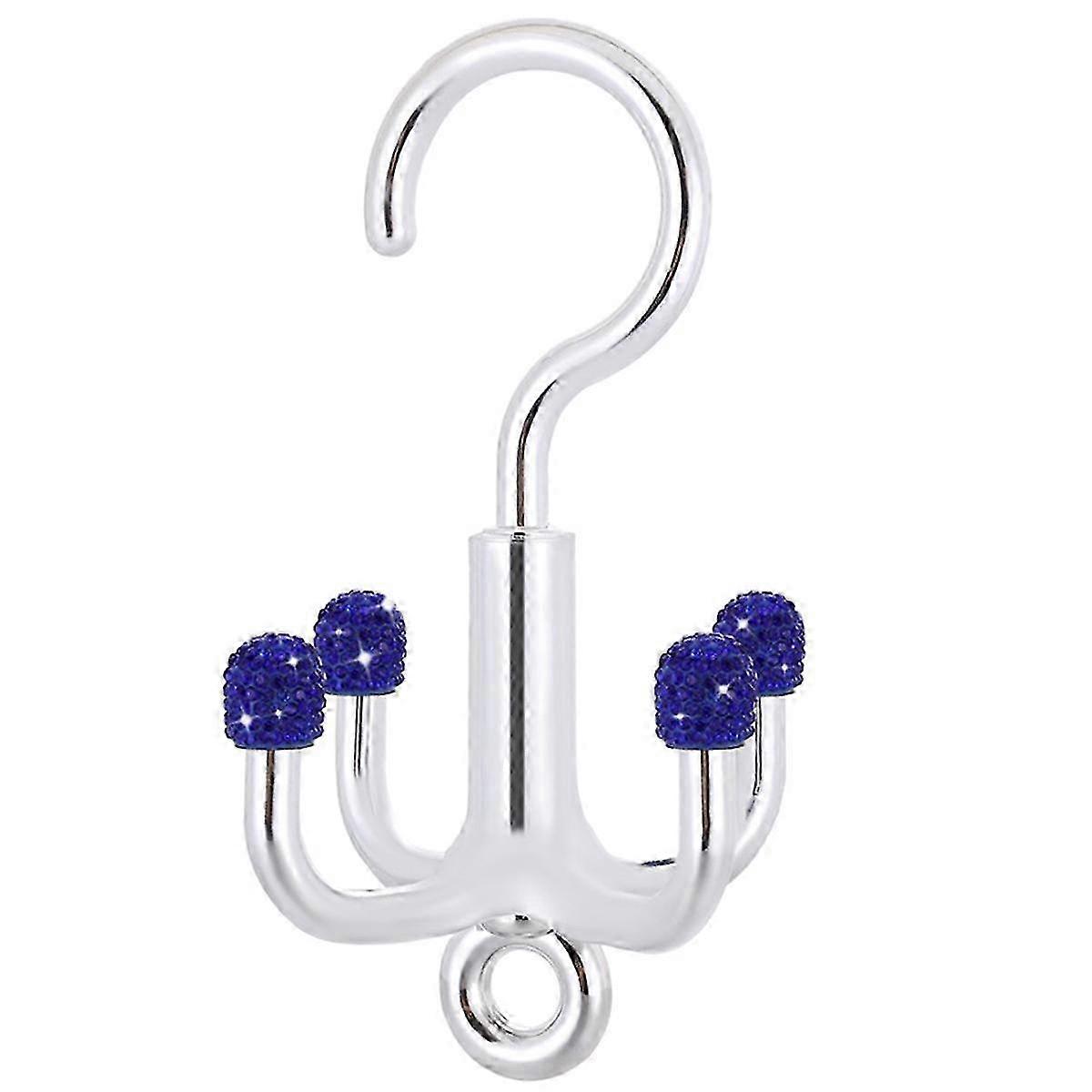 8PCS 360 Rotating 4 Claw Hooks Bling Diamond Wardrobe Multi-Purpose Hook Miscellaneous Storage Rack Home Organizers Edition