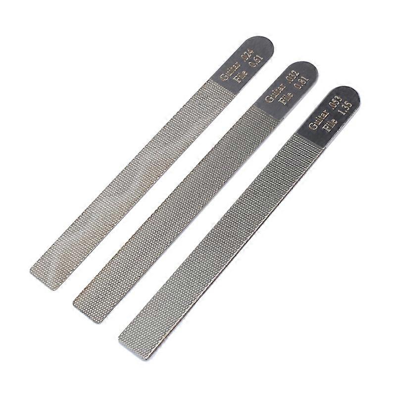 3Pcs Guitar Nut File Luthier Repair Tool String Instrument Trimmer