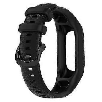 Sweat-proof Replacement Strap For Vivosmart 5 Watch  Black trumpet