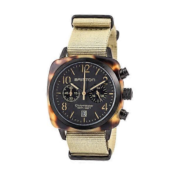 Briston Clubmaster 经典计时码表 40 毫米黑色表盘腕表 14140.pbam.ts.5.nk