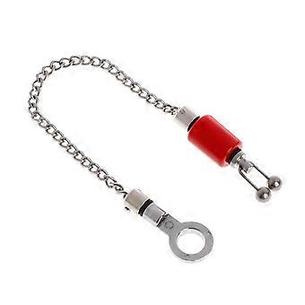 Indicatore di abboccata con catena in acciaio inossidabile per imbracatura da pesca, allarme per carpa, appeso, giallo