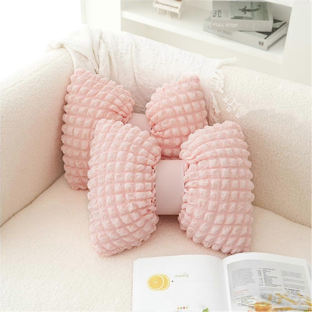 2 Pcs Bow Shaped Throw Pillow for Bed Couch