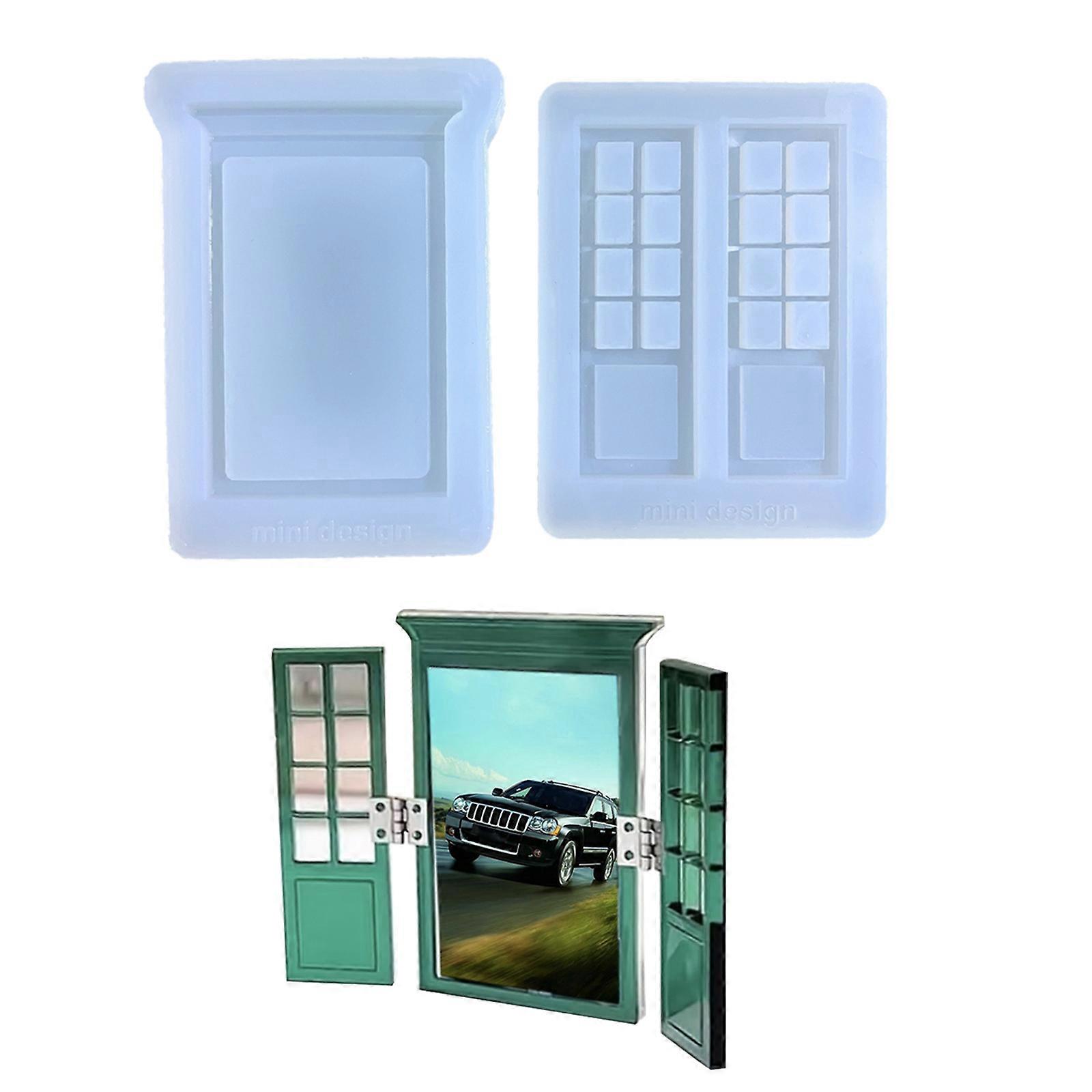 Photo Frame Resin Mold Window Silicone Epoxy Mold for Casting,Crystal Picture Frame Mold for DIY Crafts,Home/Table Decor