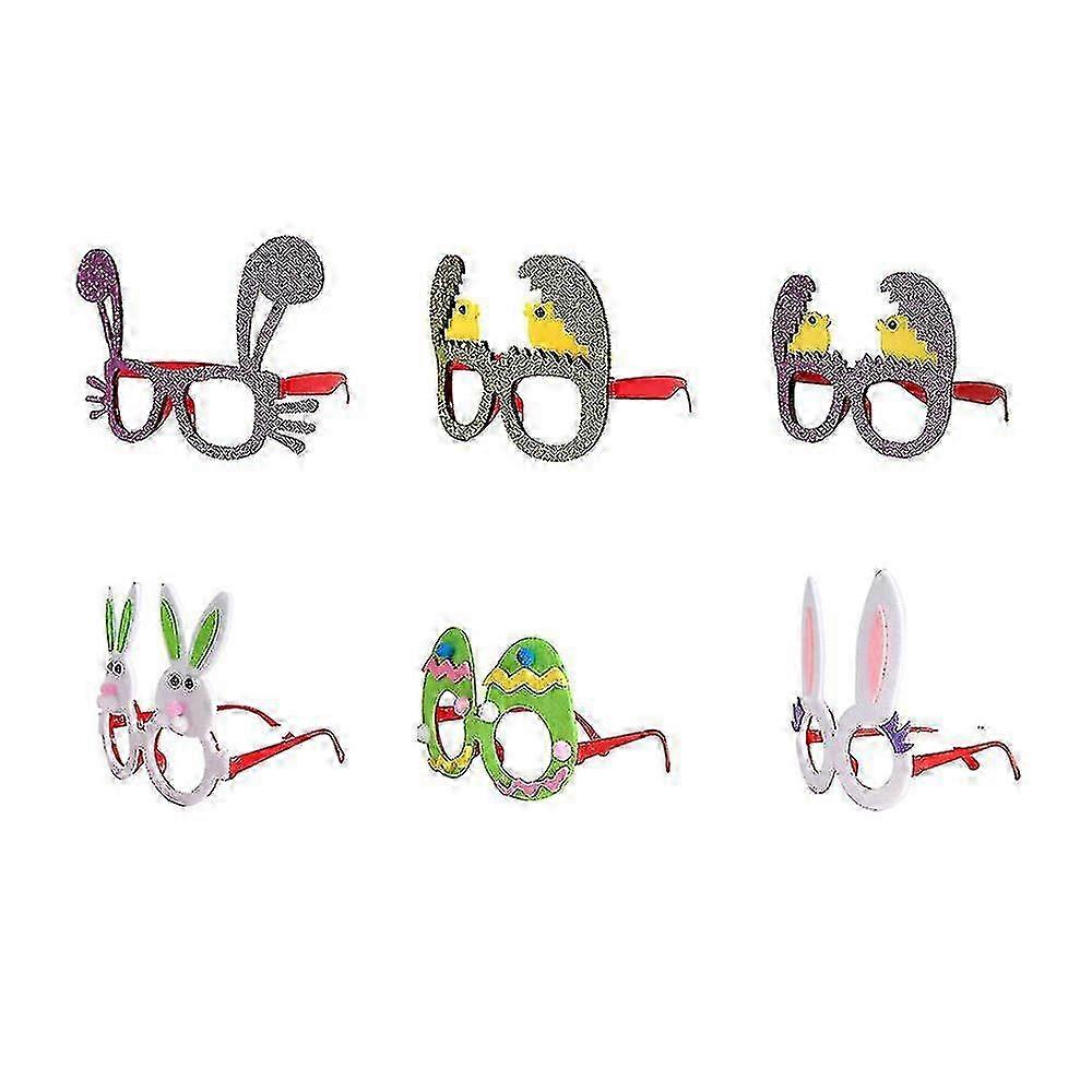 6 Easter Egg Bunny Chick Glasses Prom Party Decor Funny Glasses Frames