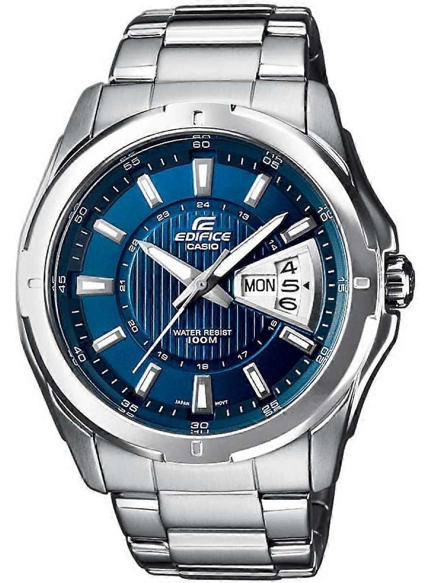 Casio Silver Aço Inoxidável Edifício EF-129D-2AVEF Relógio Masculino
