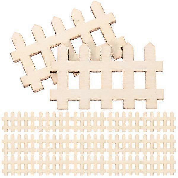 100 ks Mini plot Miniatúrny drevený plot Mini Picket Plot Záhradný mini plot