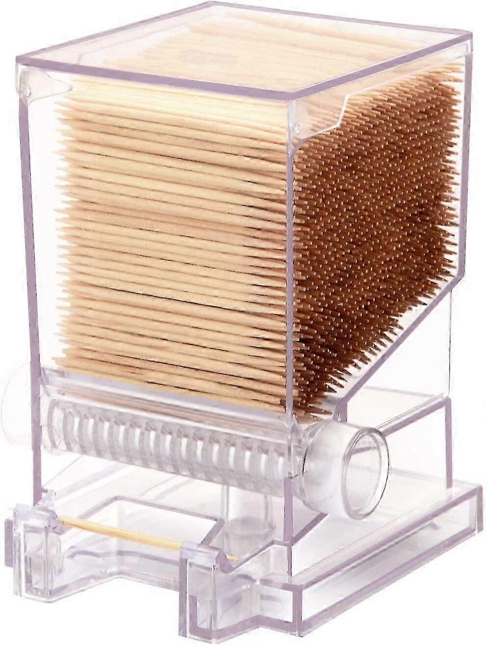 Restaurant-Grade Clear Toothpick Server Dispenser