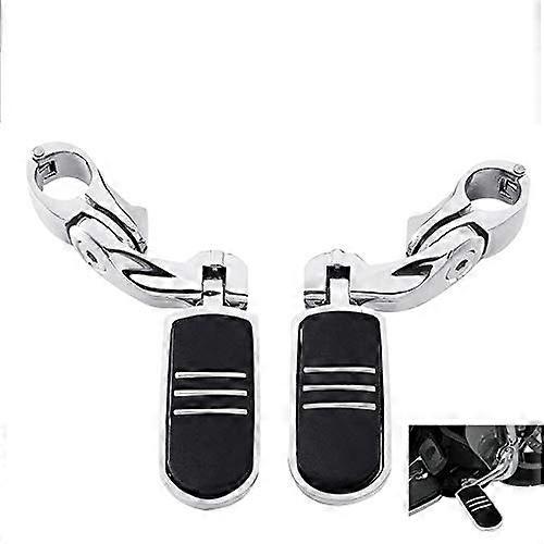 32mm 1 1/4" Highway Engine Guard Bar Footpeg Mount Kit for Harley Touring Road King Street Glide Road Glide Softail Dyna