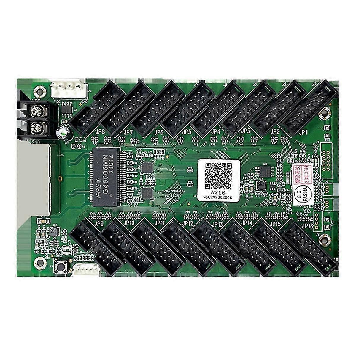 A716 Receiving Card 75E Full-Color LED Display Receiving Card Video Wall Controller Onboard HUB75Ex16 for Led Display