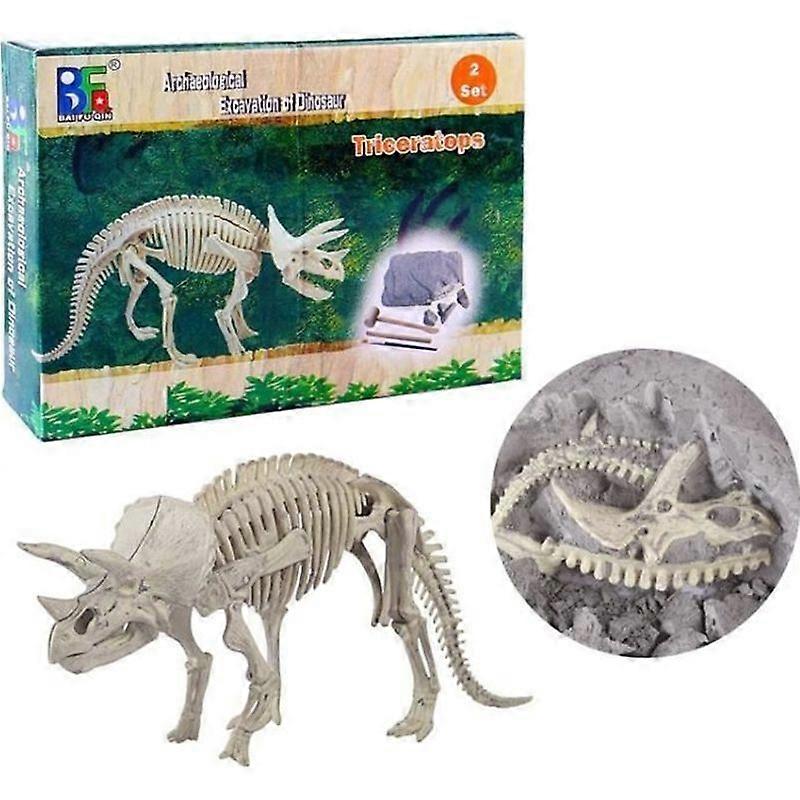Dig Up A Dinosaur Fossil Archaeological Dig Kit - Triceratops