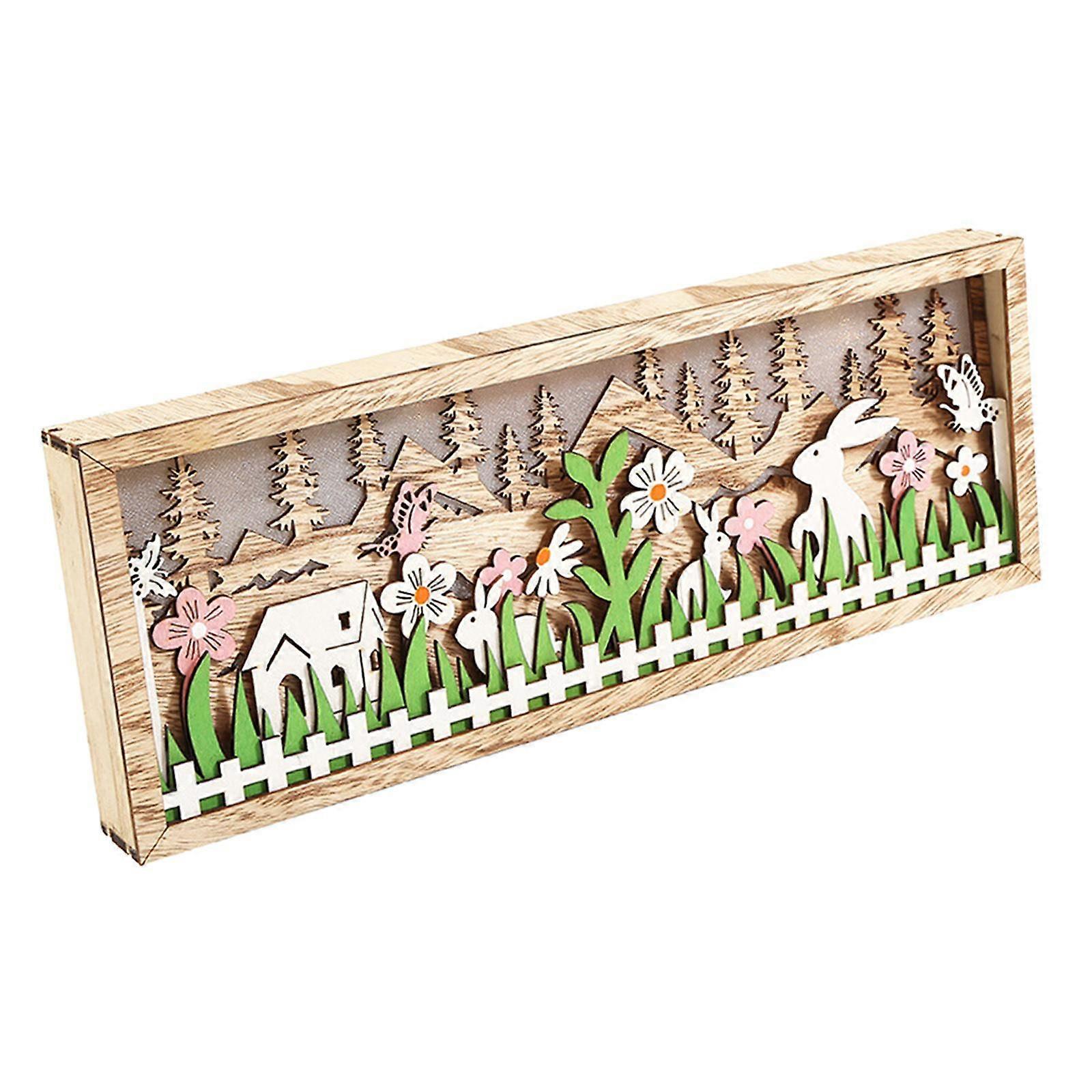 Creative Easter Bunny LED Light Rabbit Decor Lamp for Desktop Office Easter