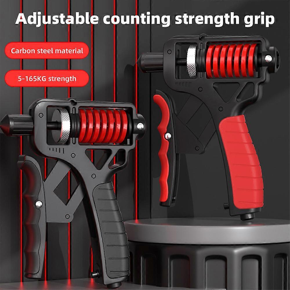 Adjustable Strength Trainer Hand Grip Strengthener with Ergonomic Non-Slip Handle and Thickened Dual Spring Design Resistance From 5 to 165 KG