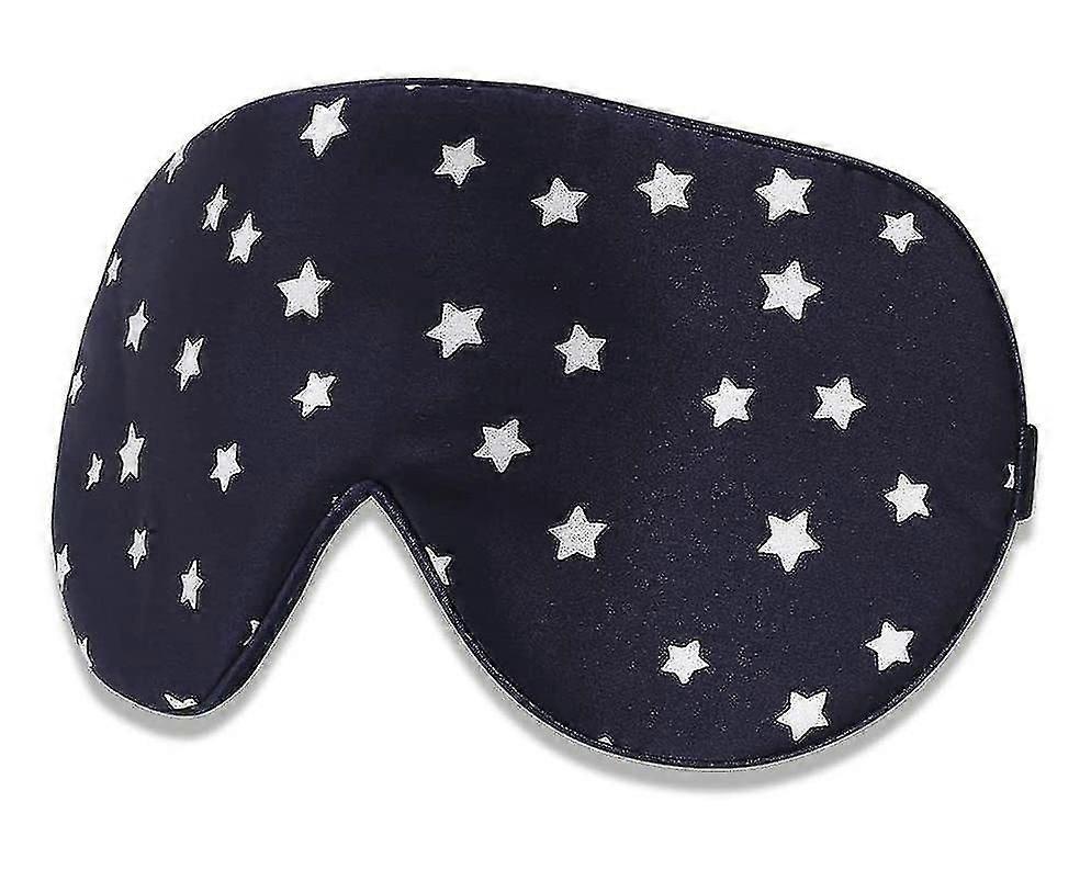 Stars Silk Sleep Eye Mask Sleep Mask Lightweight & Comfortable & Adjustable, Super Soft Material
