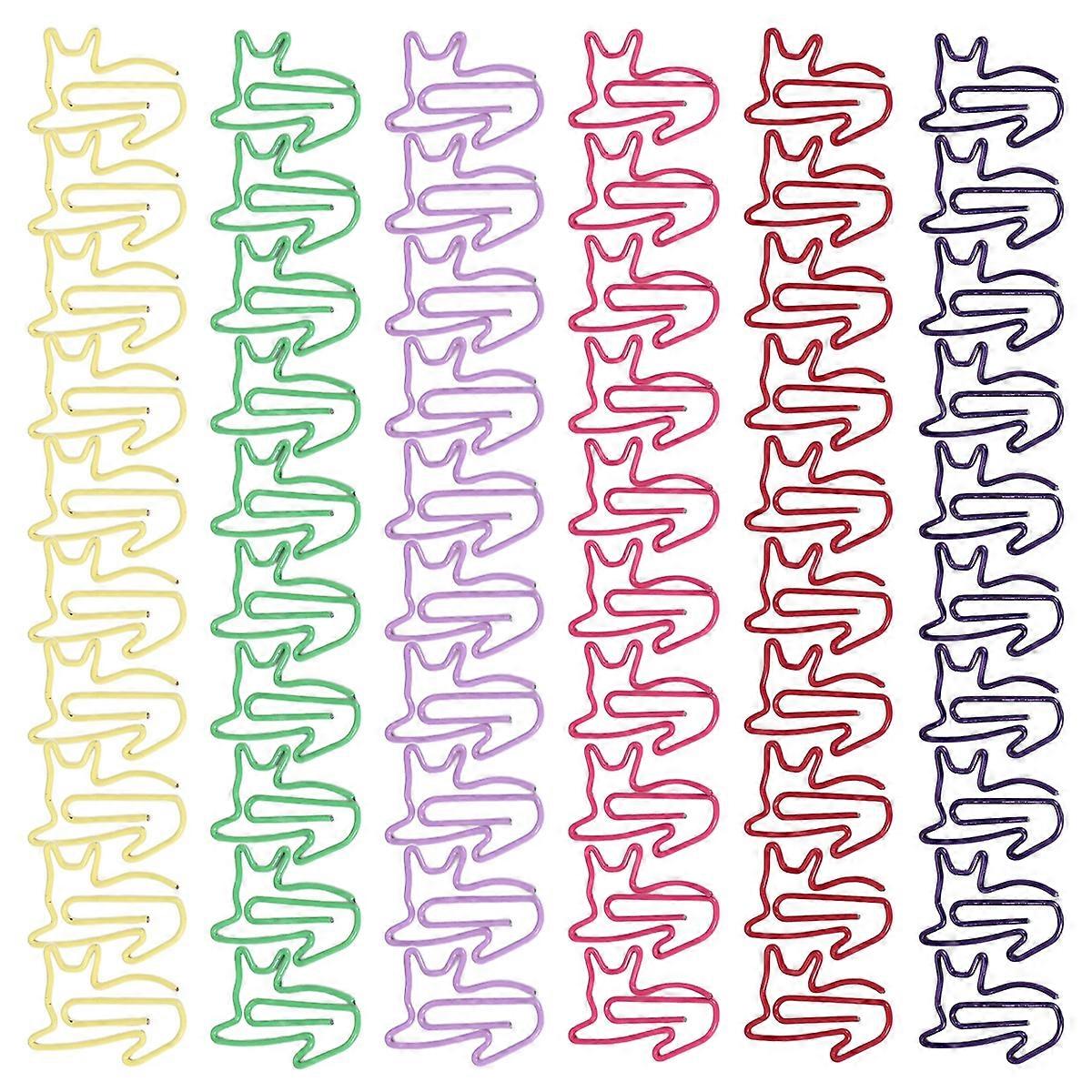 60Pcs Paper Clips Funny Paperclips Desk Accessorie