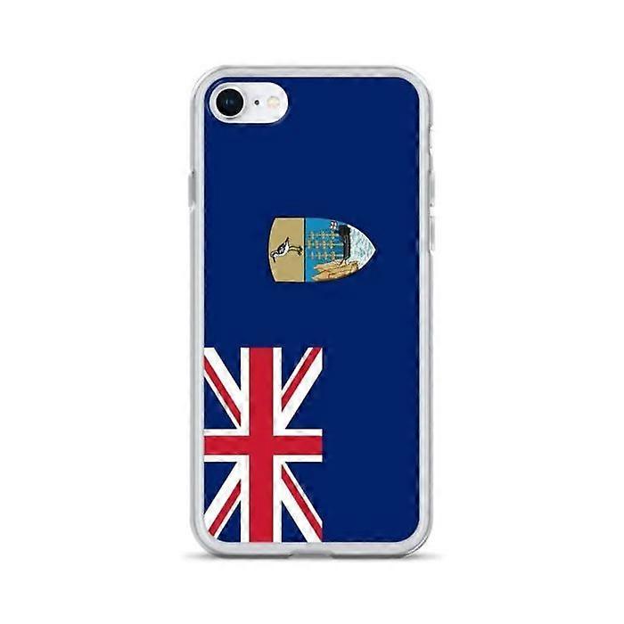 Phone case - PIXELFORMA - iPhone 8 - Saint Helena Flag - Transparent plastic - TPU