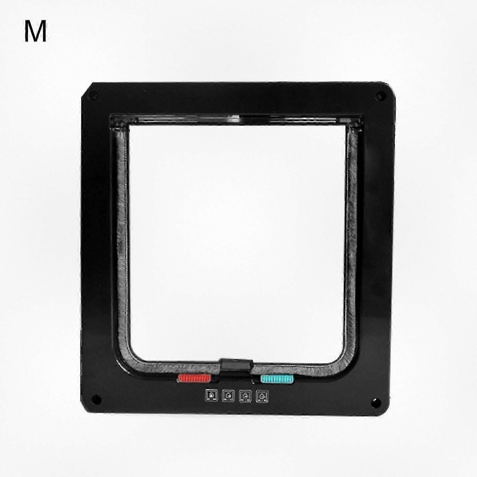 1 Set Intelligent Waterproof Dog and Cat Flap Door with 4 Modes for Home Use, Suitable for Various Breeds