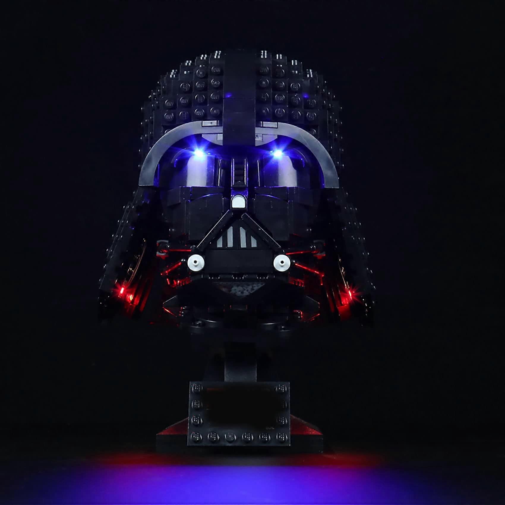 LED Light Kit for Lego 75304 Darth Vader Helmet, USB Connecting Set Lighting Compatible with Lego 75304 (Lights Only, No Lego Models) (Classic)