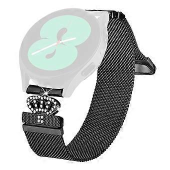 Kompatybilny z Huami Amazfit Bip U Milanese Band Magnetyczne zapięcie korony Pasek ze stali nierdzewnej