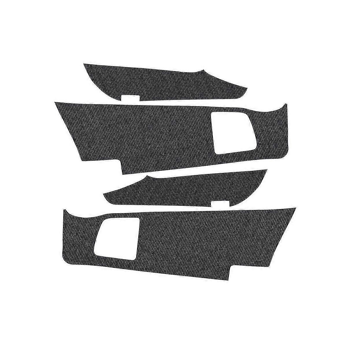 Dörrskydd i kolfiberläder, dörrplanka, anti-pudding, smutsig matta för Alpha