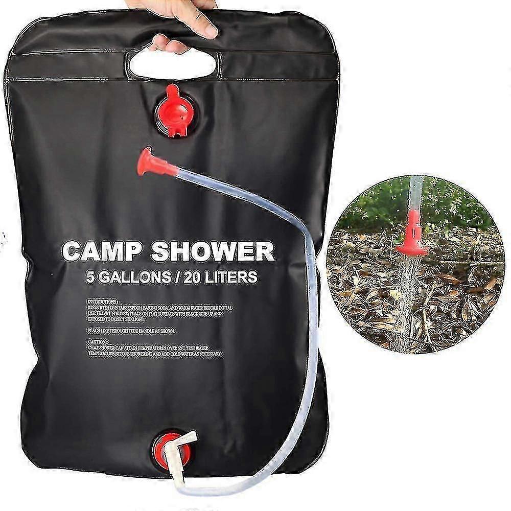 Solar Shower Bag Camping Shower 5 Gallon/20l Solar Heating Bag