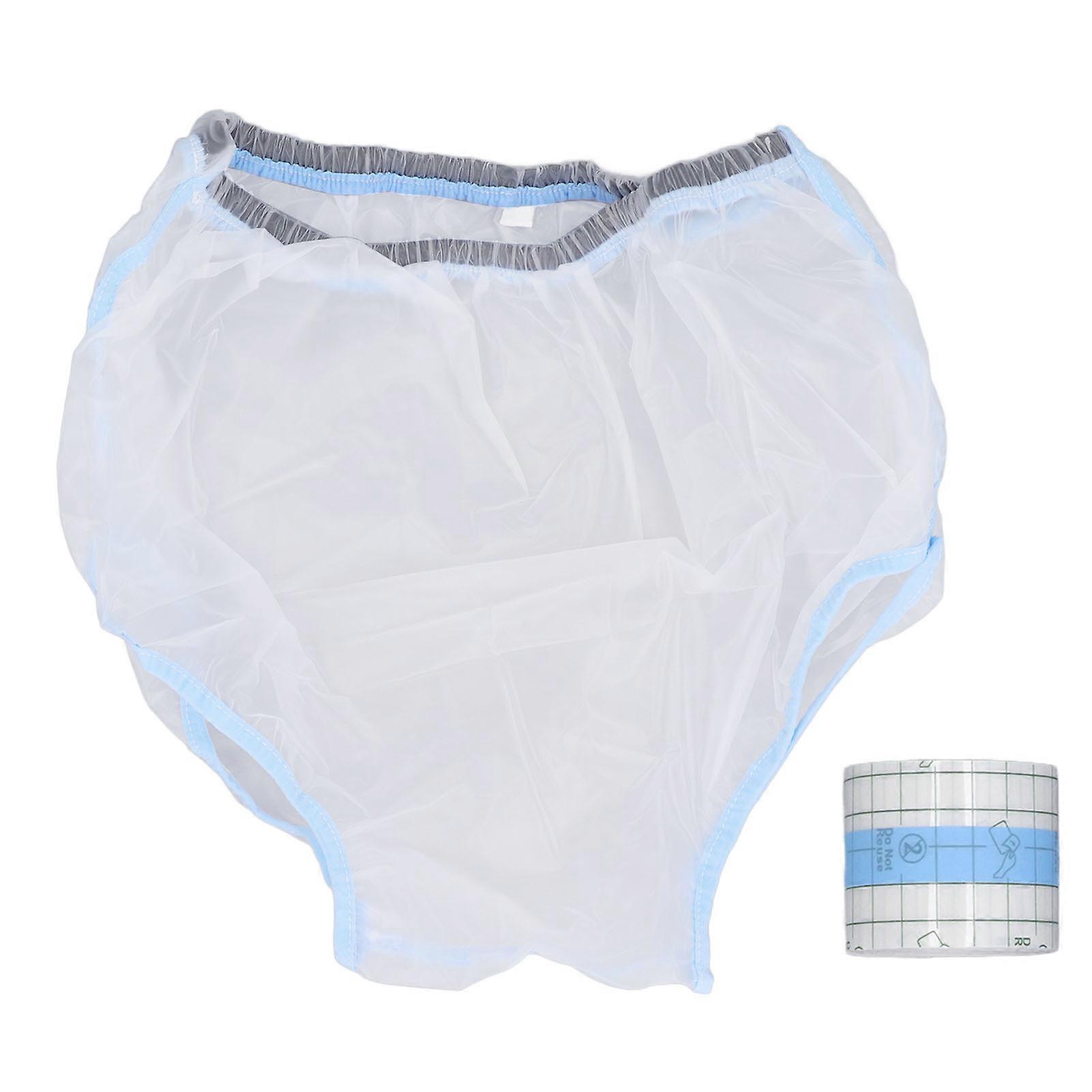 Children's Waterproof Postoperative Underwear, Reusable, Wound Protection, High Waist, Waterproof, for Hemorrhoids, Circumcision, Size L