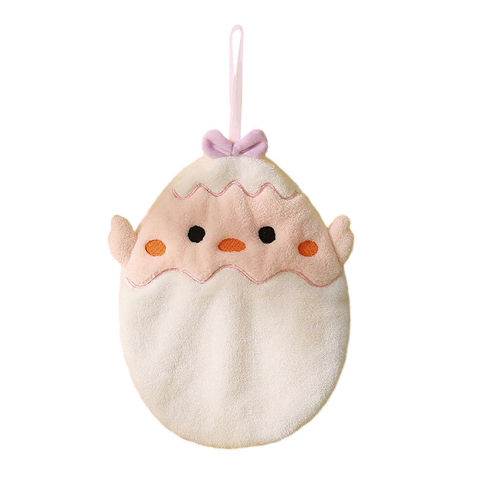 Easter Eggs Hand Towel Easter Kitchen Towels with Hanging Loop Holiday Soft