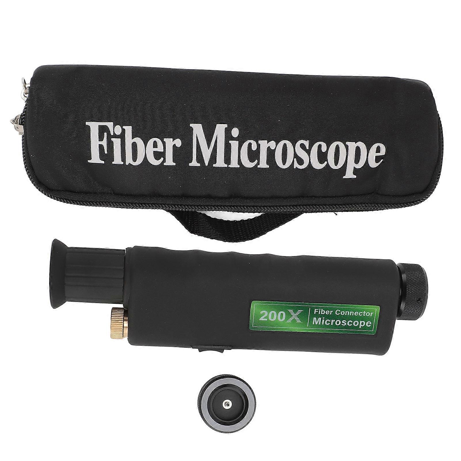 Fiber Optic Microscope 200X 400X Magnification Handheld Tool for Cable End Inspection