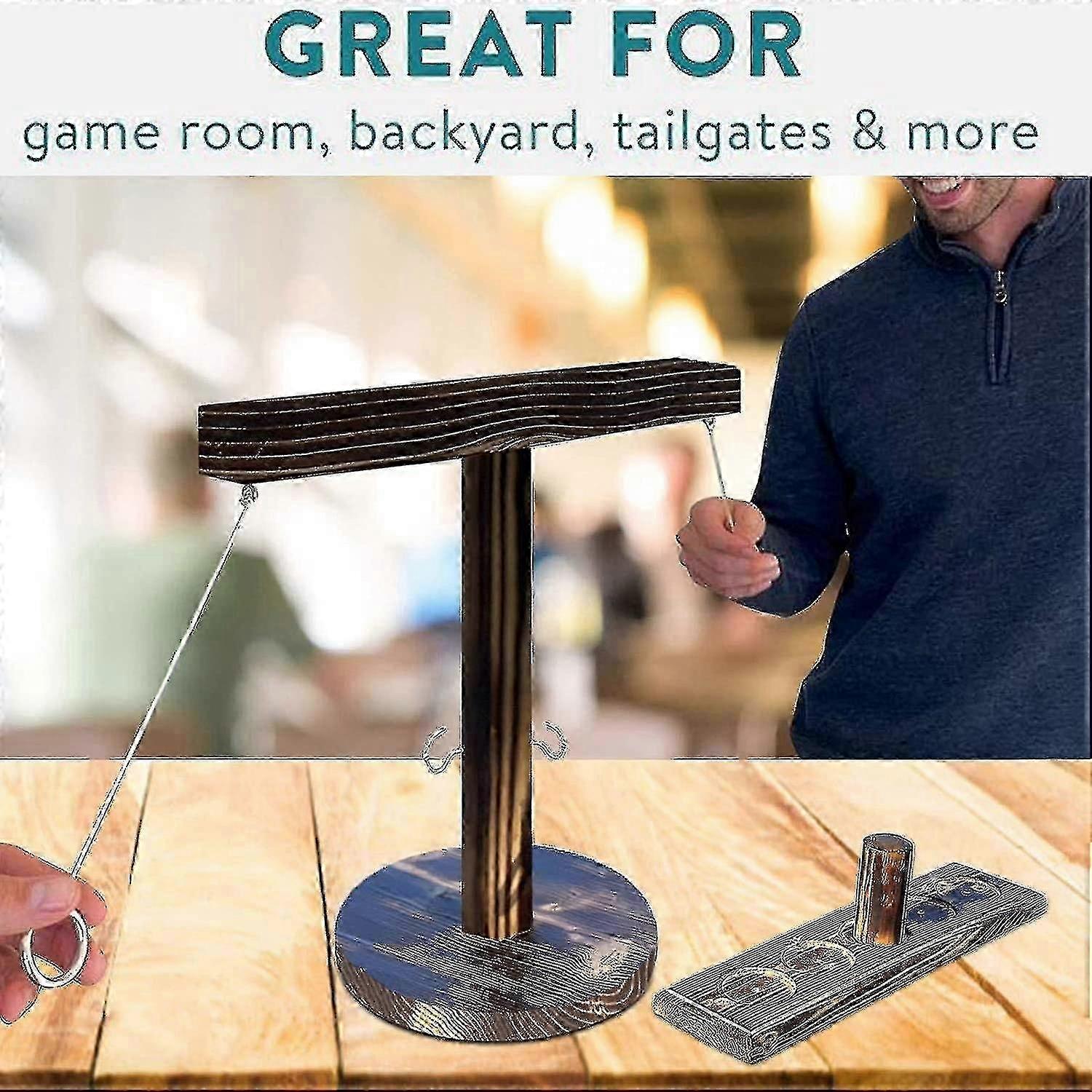 Board Games Hooks Ring Toss Game With Shot Ladder Bundle 316 D