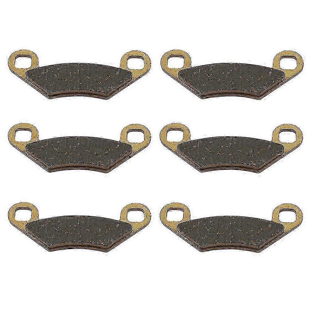 6pcs Motorcycle Brake Pads Kit for Sportsman 400 450 500 550 570 Sp X2 800 ATV UTV 200 Models-High Performance