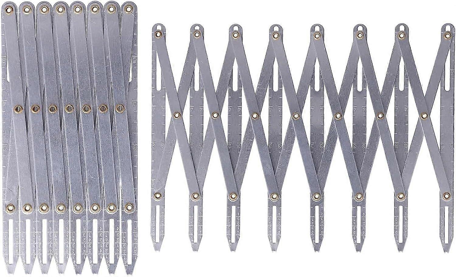 1 piece adjustable telescopic sewing slotting ruler