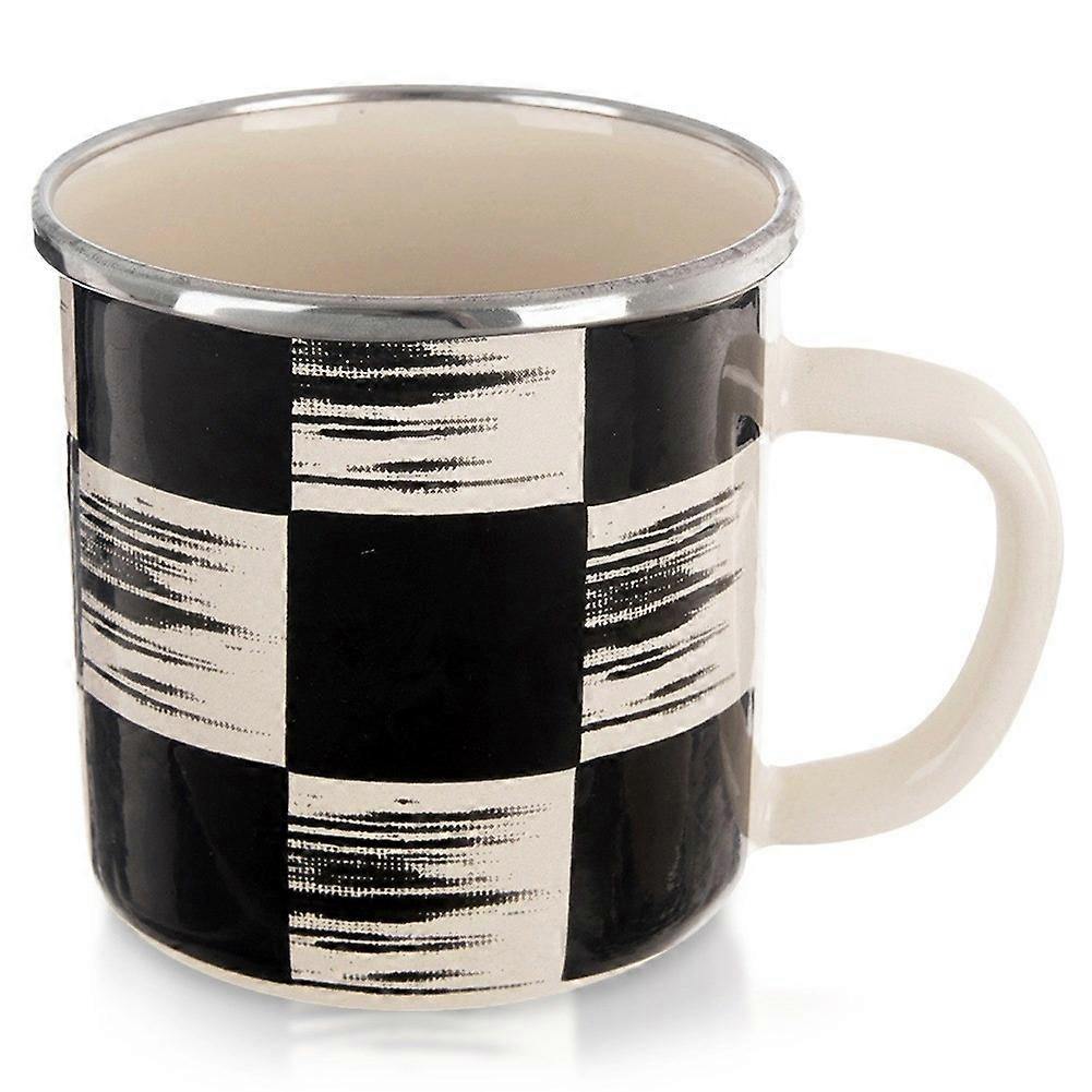 Emaljerad mugg RUTAD BOARD 400 ml