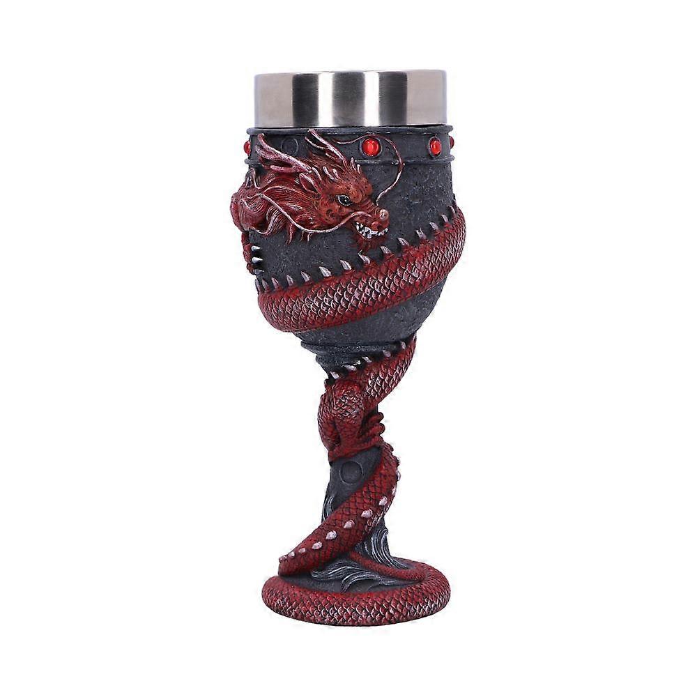 Dragon Coil Goblet Red 20cm