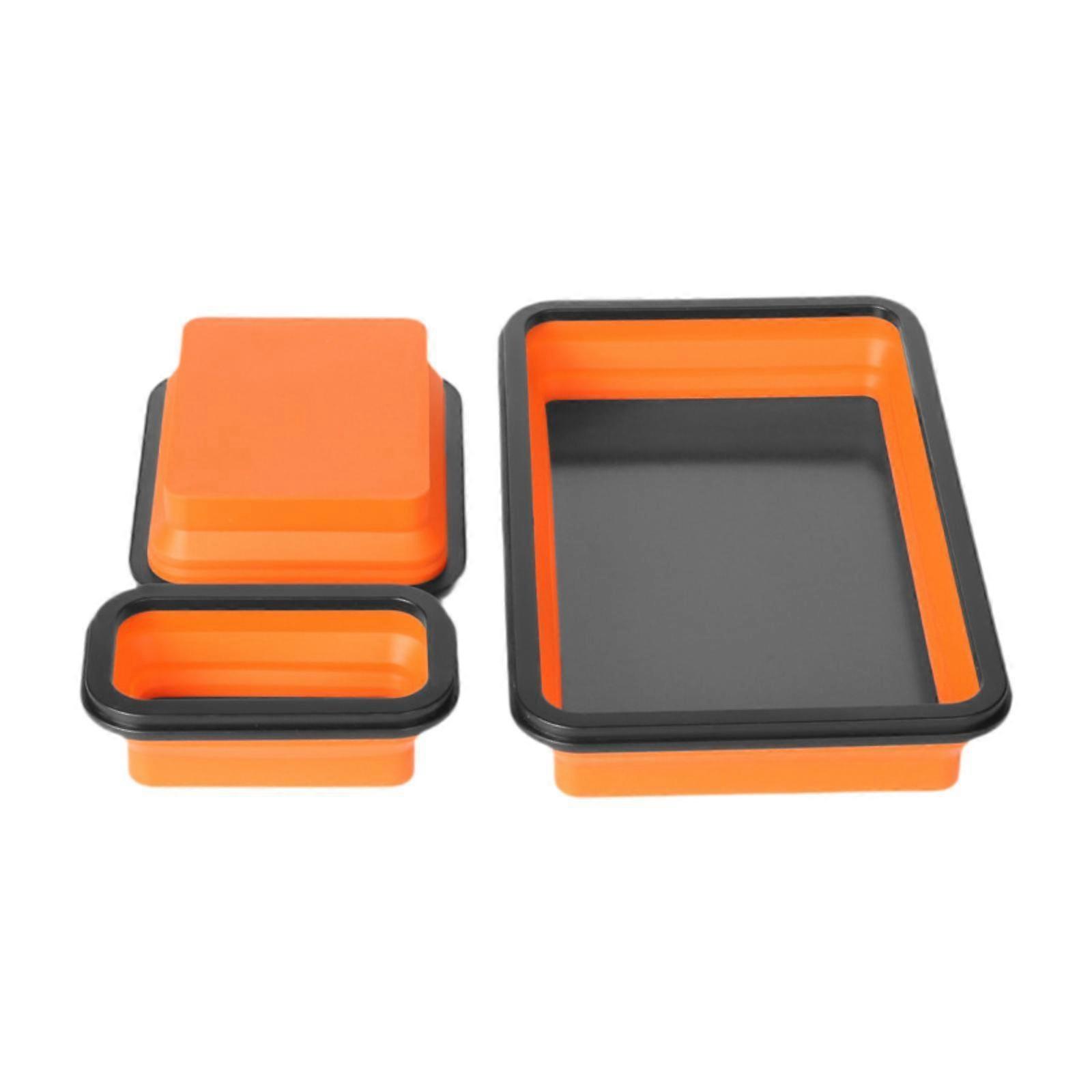 Foldable Attractive Parts Tray Silicone Tool Tray Multifunction Portable Storage