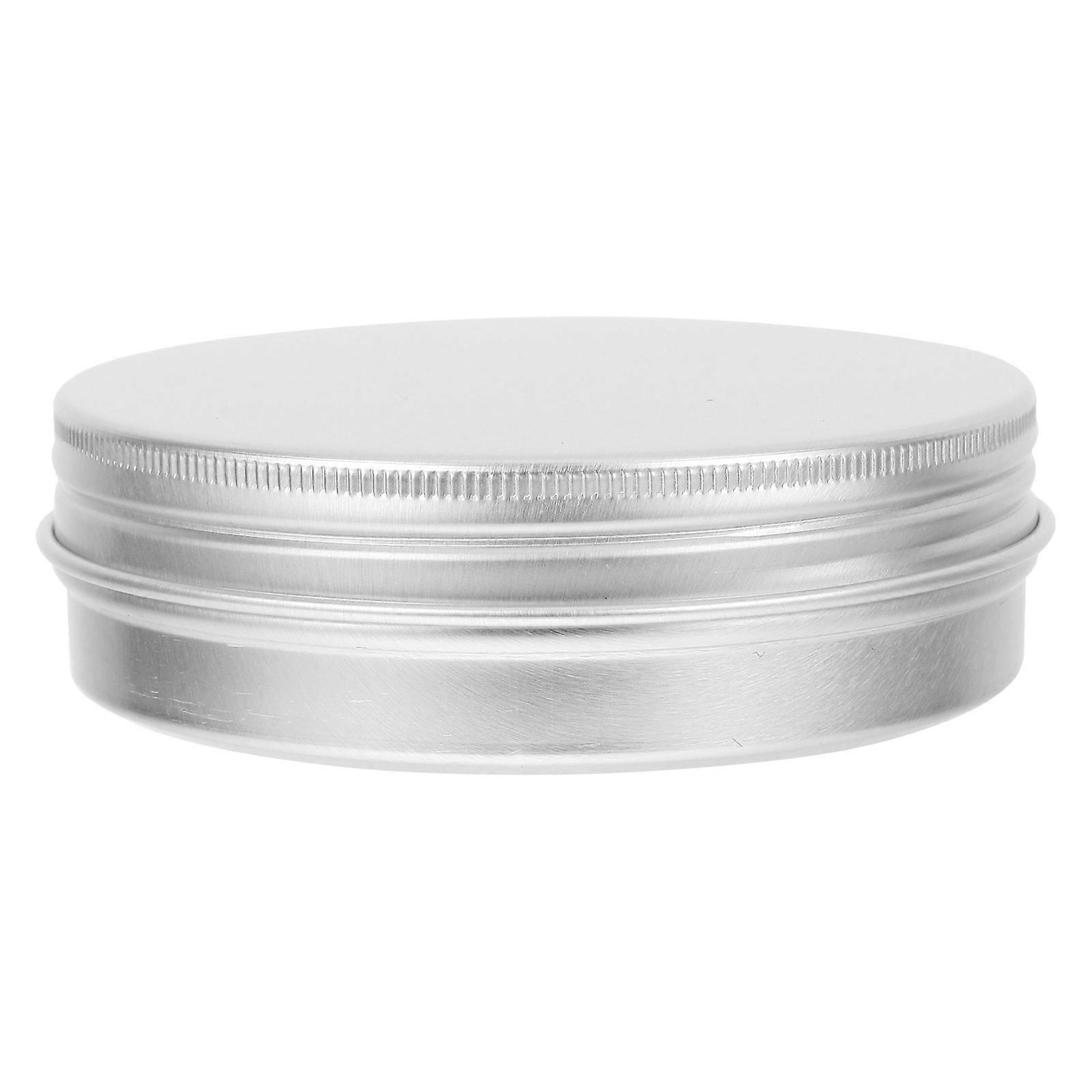 Toiletry Travel Jars Cream Jar Pot Storage Aluminium Round Cosmetic Container Empty 100ml 1Pack