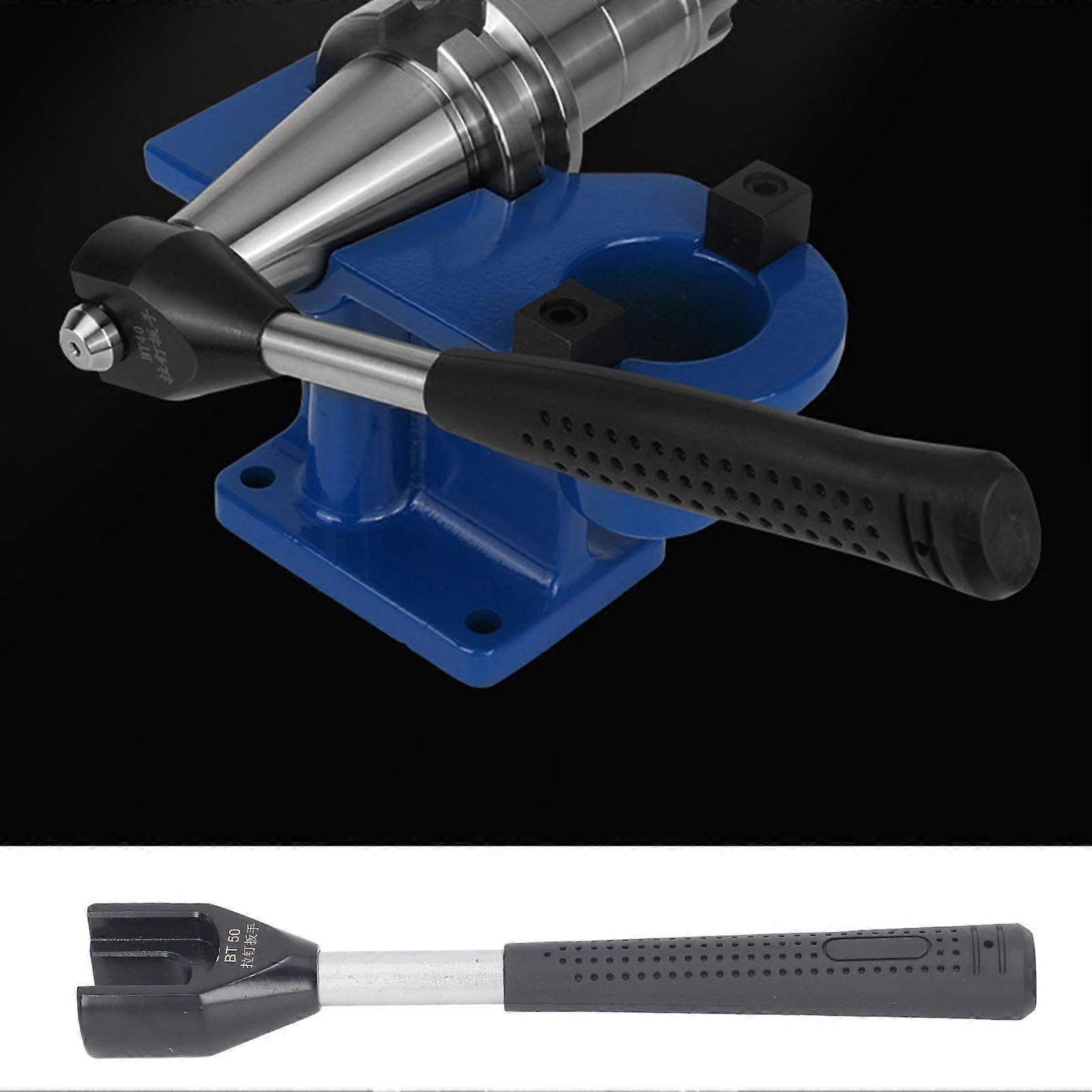 BT50 Pull Stud Wrench 45 Degree Non Slip Rubber Handle Portable CNC Pull Stud Spanner 