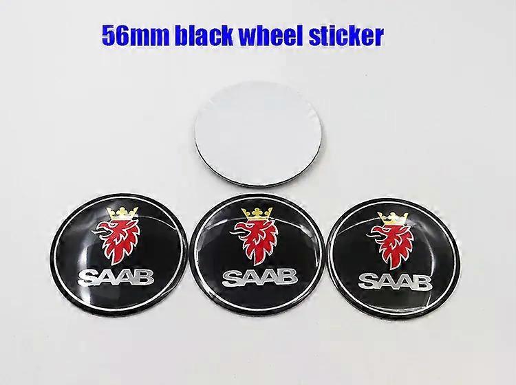 4 יחידות 56 מ"מ 60 מ"מ סאאב 9-3 לוגו רכב סמל מרכז גלגל רכזת שיפוץ חישוק אוטומטי אבק הוכחה תג מכסה מדבקה סטיילינג אבזרים